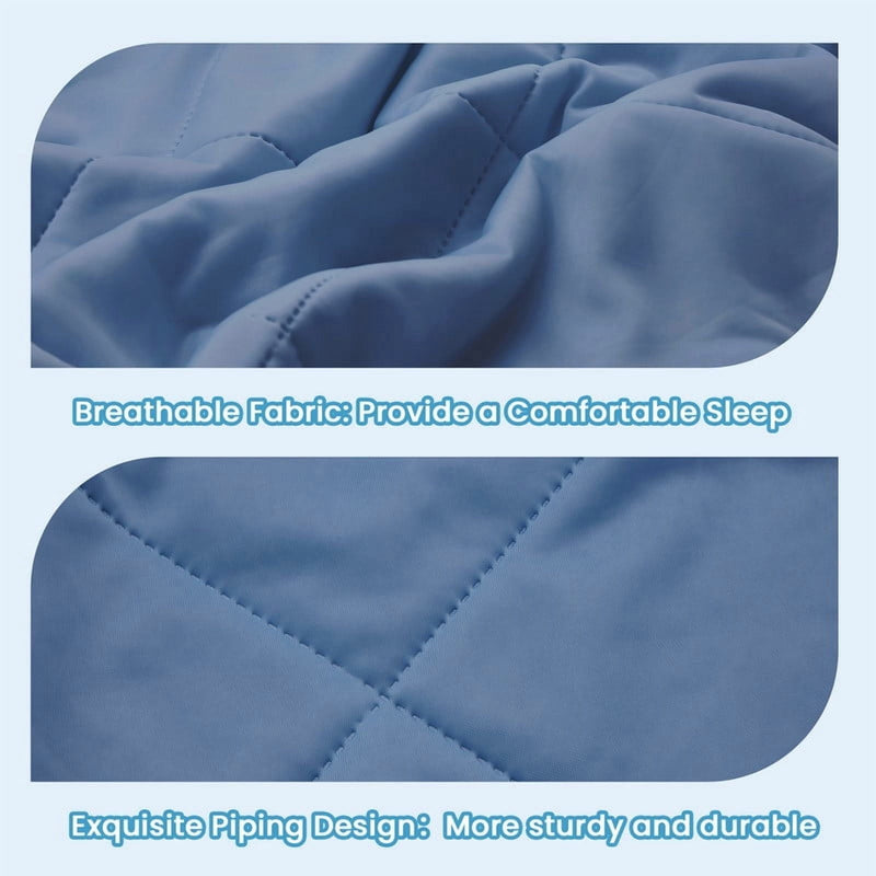 Vccoem Cooling Comforter Queen Size, Cooling Blanket for Hot Sleepers & Night Sweats, Lightweight Comforter for Summer with Dual-Sided Cool Tech, Soft Breathable Smooth Blanket, 90" x 90", Dark Blue