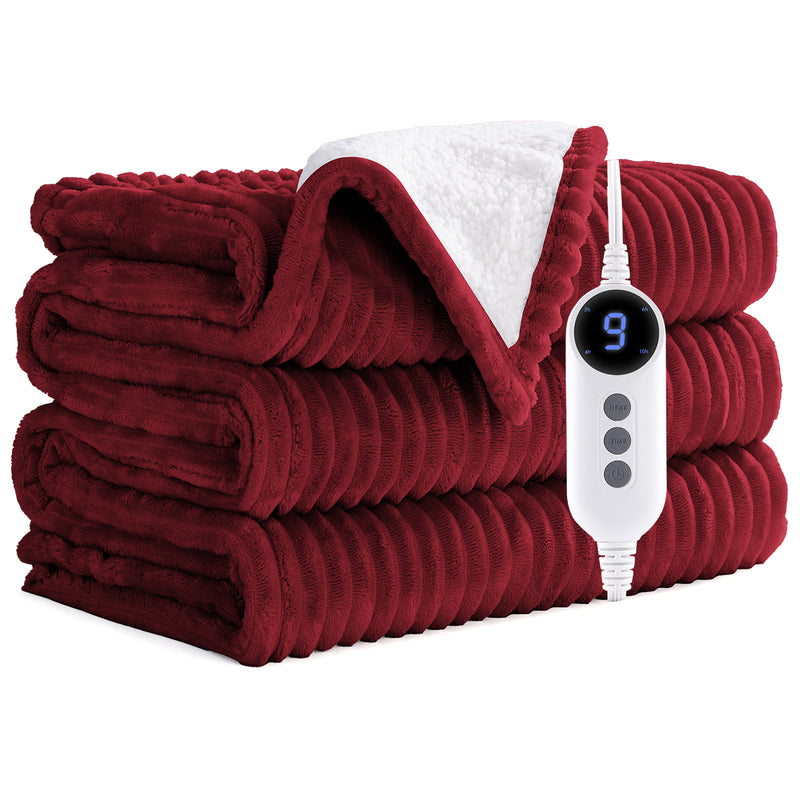 Heated Blanket Throw, 9 Heating Levels